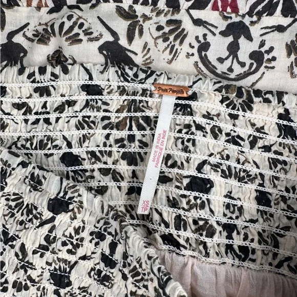 Free People XS Riviera Lined Floral Aztec Mini Skirt - Picture 7 of 9